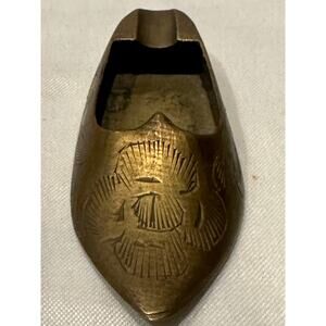 Vintage Handicrafts-Beautiful Brass Handmade & Hand Engraved Shoe Ash Tray